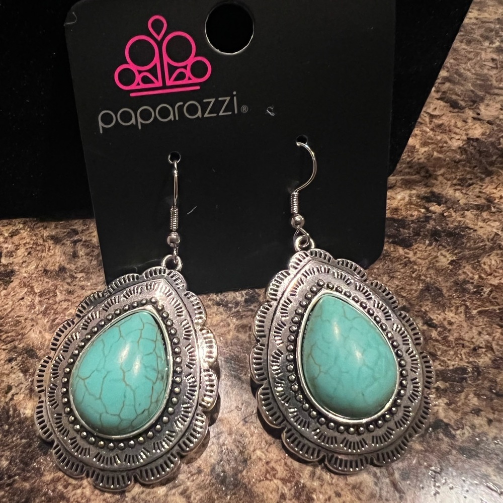 Mountain Mover Blue Earrings